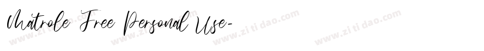 Matrole Free Personal Use字体转换